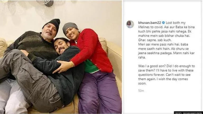 Bhuvan Bam loses his parents to COVID-19; shares heart-wrenching note on Instagram Bhuvan Bam