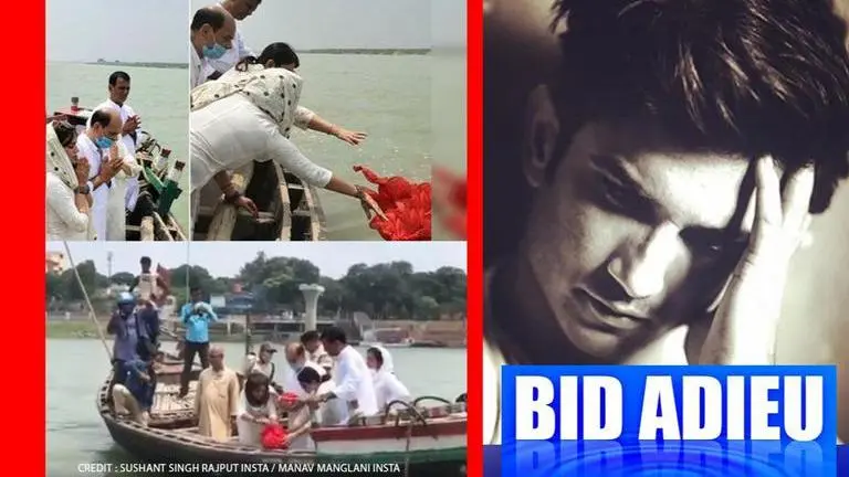 Sushant Singh Rajput's family bids adieu to late actor by immersing ashes in Ganga Video: Sushant Singh Rajput's family bids adieu to late actor by immersing ashes in Ganga