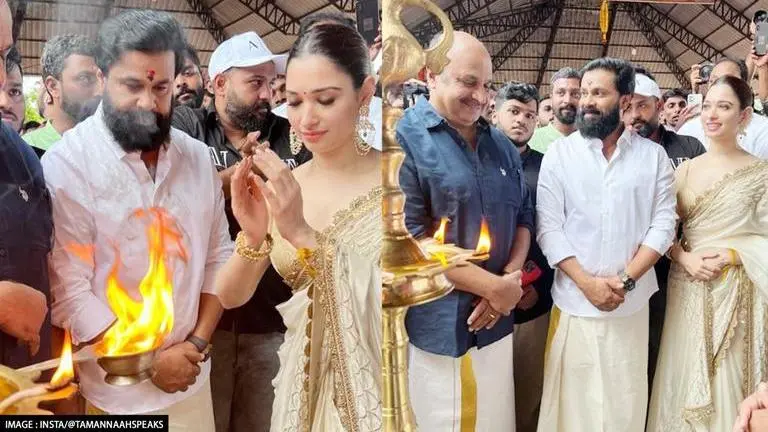 Tamannaah Bhatia to make her Malayalam debut with Dileep; shoot starts with Puja ceremony Tamannaah Bhatia, Dileep