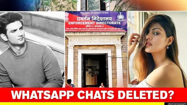 ED encounters deleted WhatsApp chats in data dump of Rhea's Sushant case questioning Sushant Singh Rajput