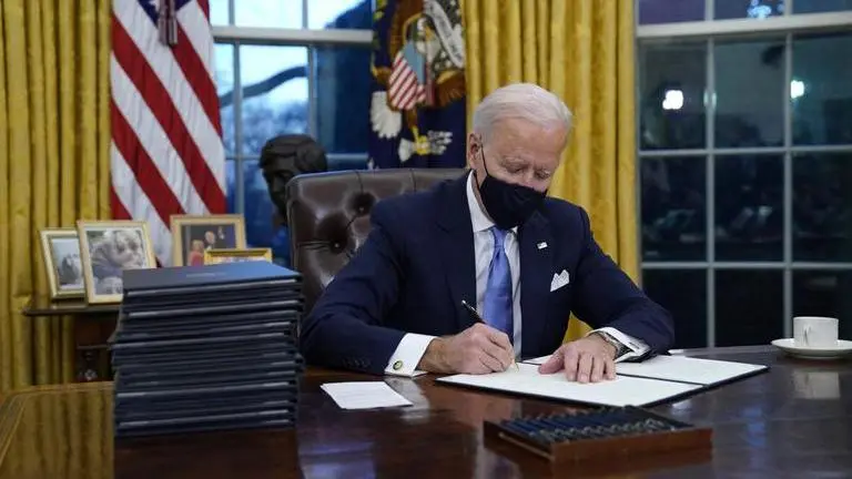 President Biden prioritizes virus, American unity