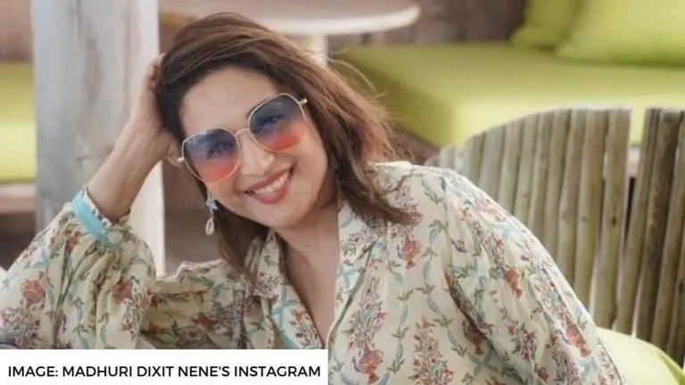 Madhuri Dixit shares cute reel with pet Carmello; says, 'dog parents would relate' Madhuri Dixit