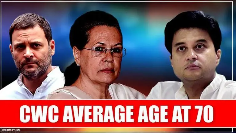 After Scindia's exit, Congress Working Committee's (CWC) average age stands at 70 years Congress