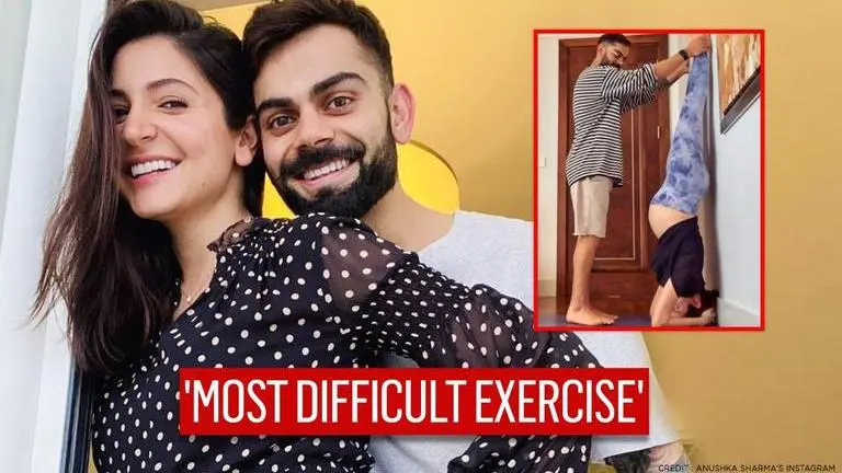 Pregnant Anushka Sharma takes Virat's support to perform 'hands-down' the toughest yogasan pregnant anushka sharma