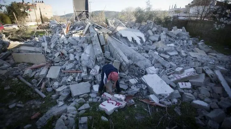 Homes of alleged Palestinian attackers demolished Homes of alleged Palestinian attackers demolished