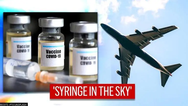 Pilot traces giant syringe in sky to support COVID-19 vaccination campaign, watch Pilot