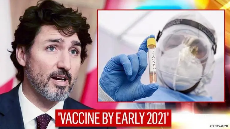 Canada PM Trudeau believes most of the citizens will receive COVID vaccines by next Sept PM Trudeau says half of Canadian population would be vaccinated by next September