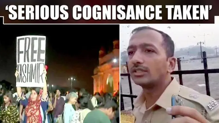 Taking serious cognisance of the 'Free Kashmir' poster seen at Gateway: Mumbai police Mumbai