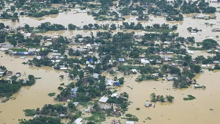 Assam continues to face flood situation; heavy rainfall predicted Assam Floods