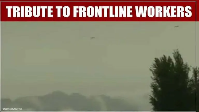 Indian Air Force conducts flypast over Dal Lake to pay tribute to frontline workers; watch Indian Air Force