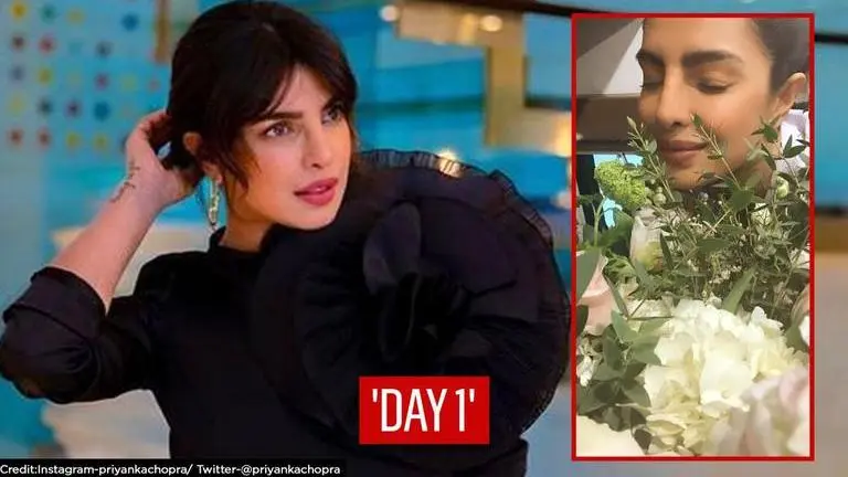 Priyanka Chopra kick-starts 'Citadel' shooting in UK, receives 'sweet welcome' from team Priyanka Chopra kick-starts 'Citadel' shooting in UK, receives 'sweet welcome' from team