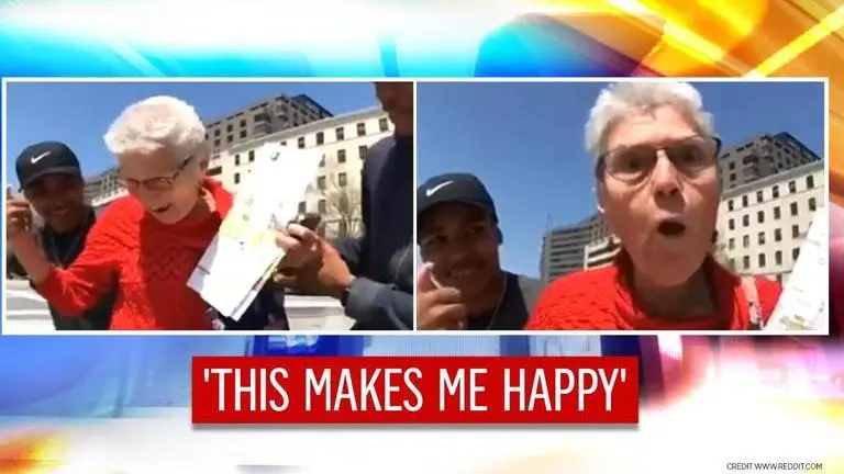 'So happy she is': Youngsters help elderly woman skateboard for the first time; watch Youngsters help elderly women in skateboarding, netizens call her happiness contagious