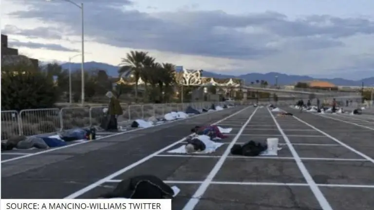 Fact Check: Homeless in Las Vegas sleeping in parking lots during Coronavirus outbreak? fact check