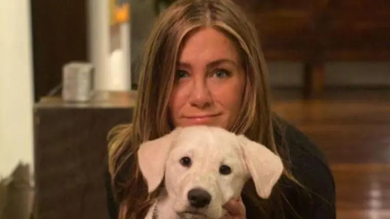 Jennifer Aniston shares photo with her pet, calls him her 'workout buddy' jennifer aniston