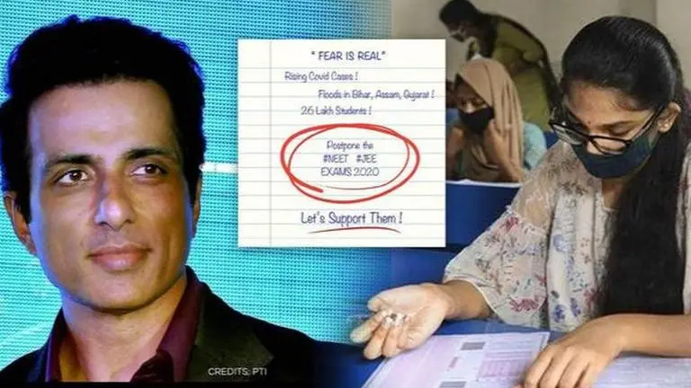 NEET, JEE Main 2020: Sonu Sood highlights Bihar floods, says, 'Exams should be postponed' NEET-JEE