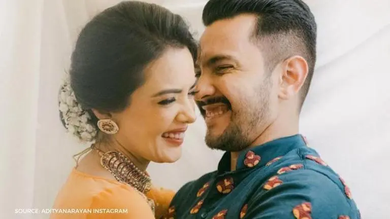 Aditya Narayan's mushy pic from wedding makes rumoured ex Neha Kakkar go 'Soo beautiful' aditya narayan's wedding