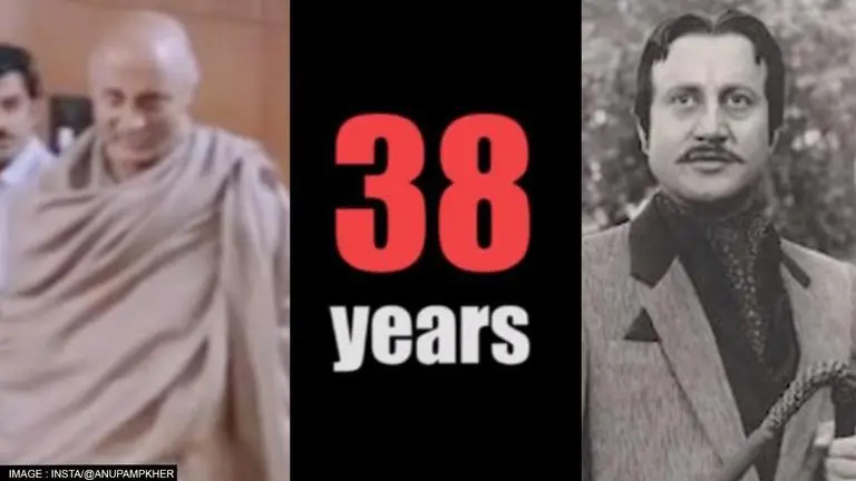 Anupam Kher shares video montage marking 38 years in Cinema; calls it 'a great journey' Anupam Kher