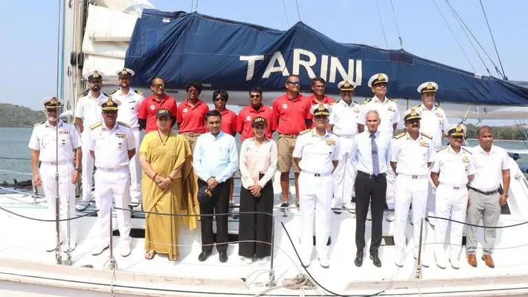 INSV Tarini returns home after 17,000 NM voyage, women officers narrate experience Indian Navy