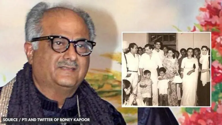 Boney Kapoor shares rare picture of his 'first entry on a film set' from 1958 Boney Kapoor