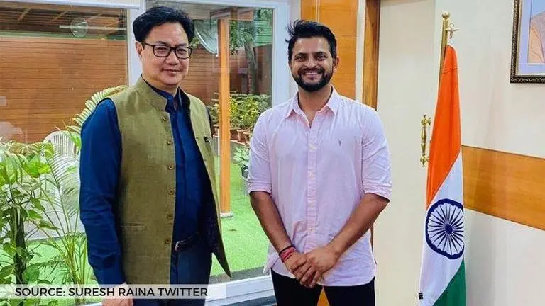 Suresh Raina met Indian sports minister Kiren Rijiju for Jammu & Kashmir cricket project? Suresh Raina