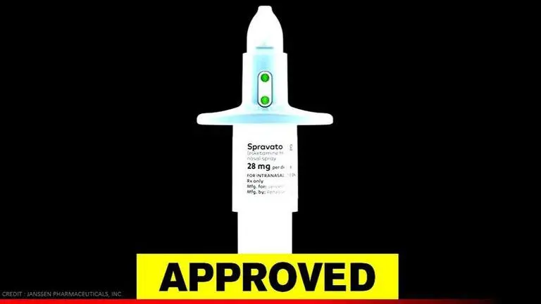 Johnson and Johnson's nasal spray approved to treat actively suicidal people Johnson and Johnson
