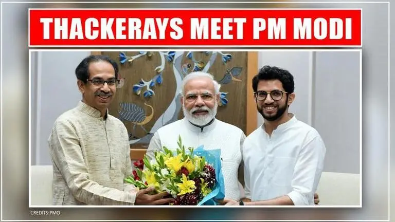Maharashtra CM Uddhav Thackeray & minister Aaditya meet PM Modi at 7LKM in Delhi PM Modi