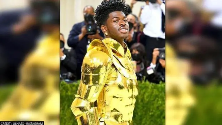 Met Gala 2021: Lil Nas X graces red carpet in triple royal golden galore; see pics Lil Nas X