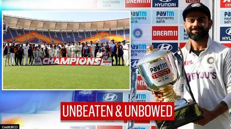 India continue unbeaten streak at home, Kohli registers 10th consecutive home series win India