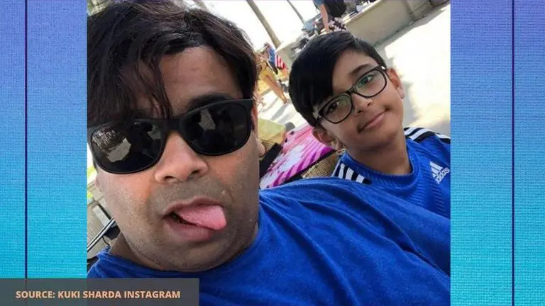 Kiku Sharda has some adorable pics with his kids on social media; see here Kiku sharda