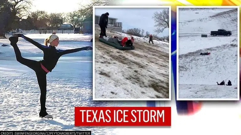 Skiing to snow tubing: Unreal scenes captured as Texas faces a historic cold weather Texas
