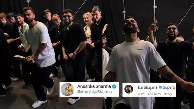 WATCH: Virat Kohli shows exemplary dance moves with Quick Style; Harbhajan & Anushka react Virat Kohli
