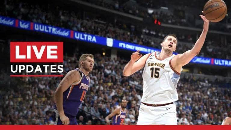 NBA playoffs suns vs nuggets game 6 live score NBA score Kevin Durant Devin Booker Jokic