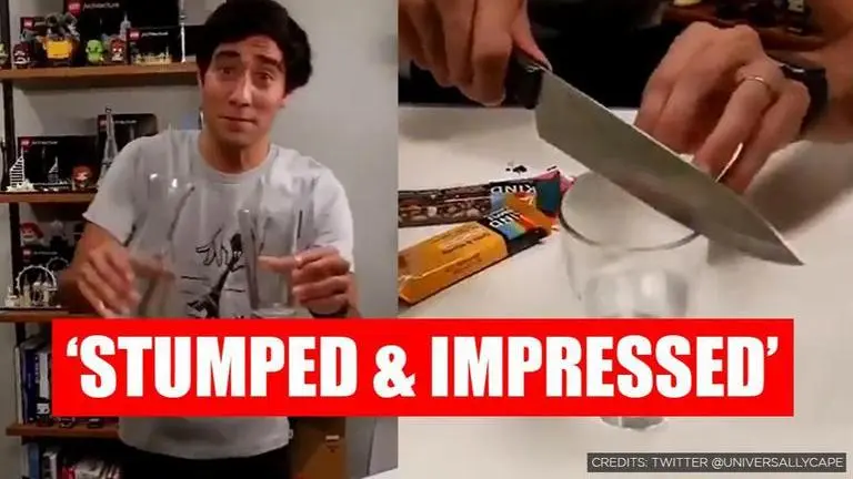 Incredible transition of a glass of water to cake leaves netizens stunned; Watch incredible transition