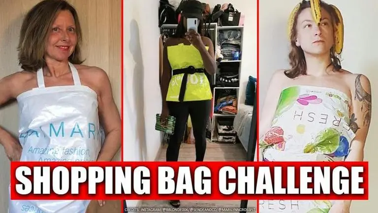 Quarantine fashion: This new #shoppingbagchallenge takes internet by storm Quarantine fashion
