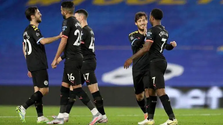 Raheem Sterling hat trick as Man City thrash Brighton 5-0 in EPL