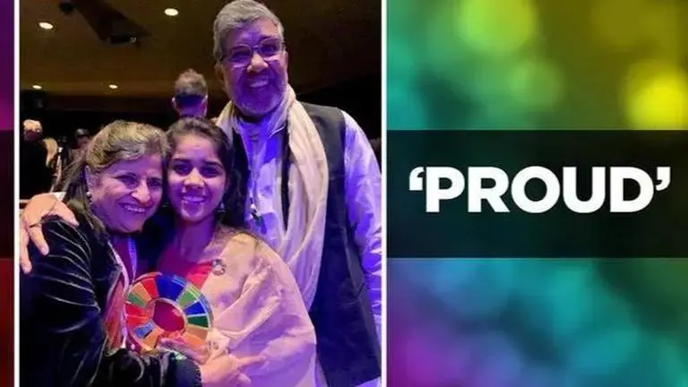 Kailash Satyarthi congratulates daughter for winning Changemaker award Kailash
