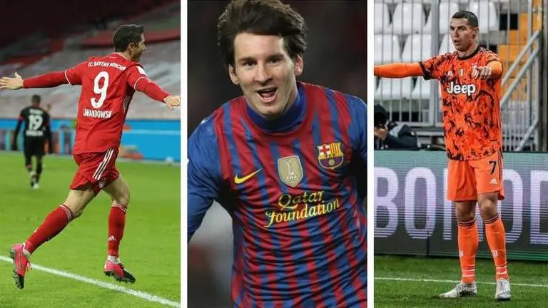 Ronaldo, Lewandowski score 91 goals combined in 2020, same as Messi alone in 2012 Cristiano Ronaldo