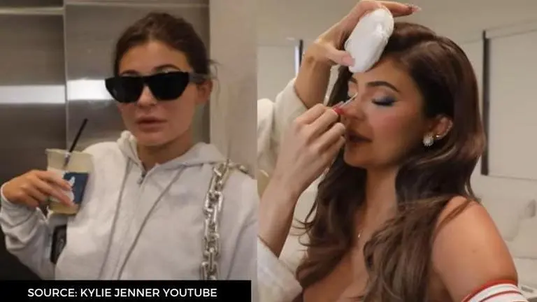 Kylie Jenner gives a peek into her make-up transformation during 'Sailor' photoshoot Kylie Jenner
