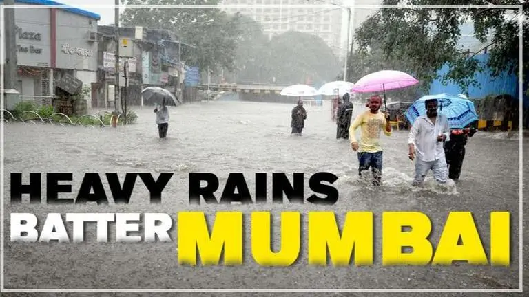 Heavy rains batter Mumbai; local train, road traffic badly hit Mumbai