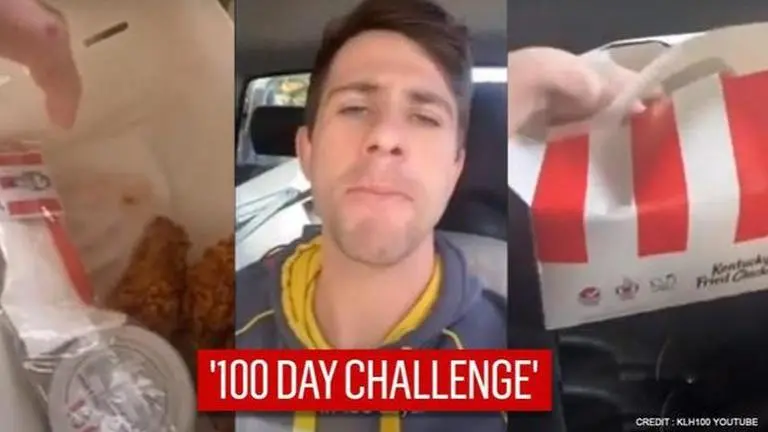 Man aims to eat KFC meal for 100 days for 'mental health' fundraiser KFC Zinger box