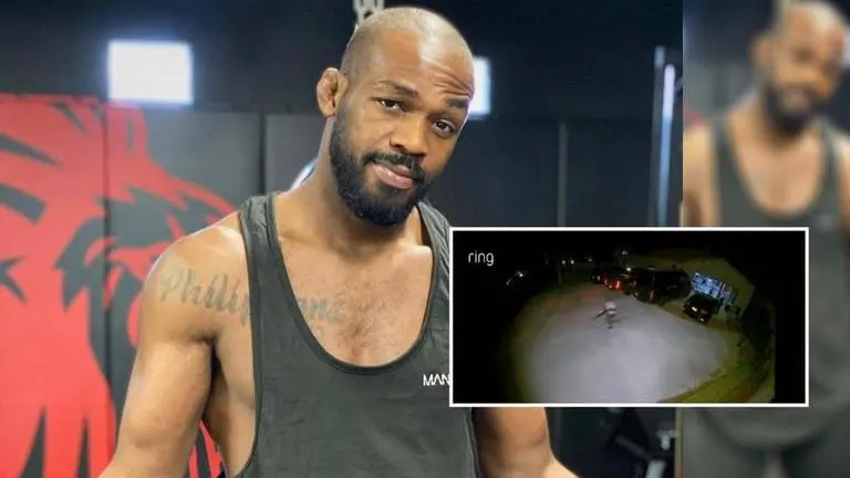 Jon Jones posts video of him chasing suspected burglar off his property with gun: Watch Jon Jones