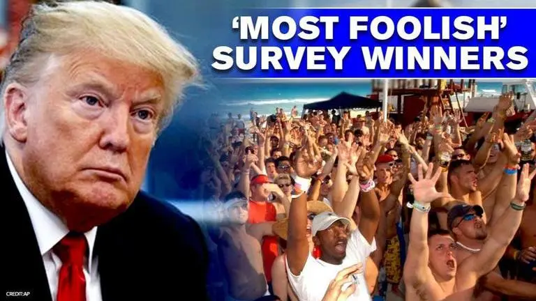 Trump shares 'Most Foolish' Americans survey win with US students partying during COVID Trump shares 'Most Foolish' Americans survey win with US students partying during COVID