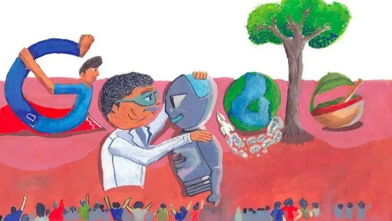 Kolkata's Shlok Mukherjee's ‘India on the center stage’ wins Google Doodle 2022 contest Google Doodle