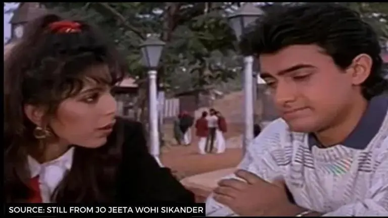 Check out Aamir Khan's unseen photo on sets of talk show reuniting with Pooja Bedi aamir khan's unseen photo