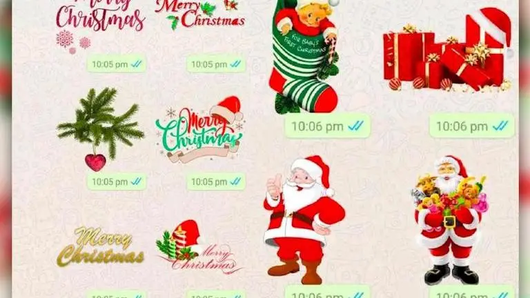 Merry Christmas 2021: Check how to send Christmas stickers on WhatsApp merry christmas