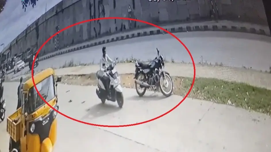 CCTV footage clearly captured Renukaswamy riding his moped
