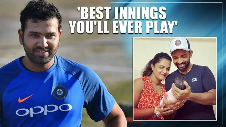 Rohit Sharma congratulates Ajinkya Rahane on becoming a father Rohit Sharma