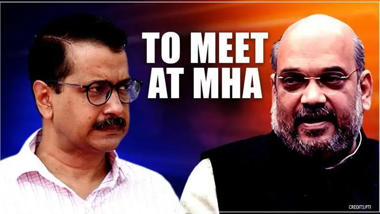 Kejriwal likely to meet HM Amit Shah at Ministry of Home Affairs Kejriwal