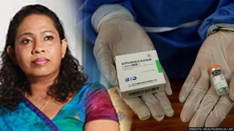 Sri Lankan Health Minister says Chinese vaccine will not be used until safety ensured Health.Gov.Lk/AP