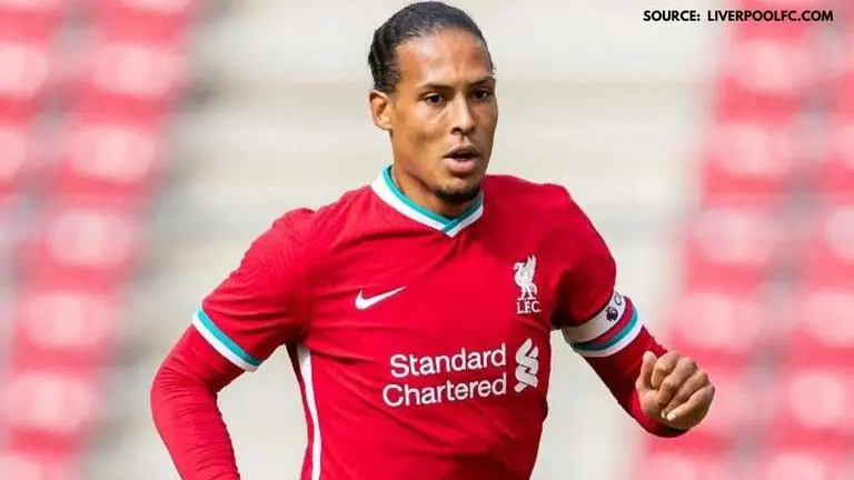 Liverpool defender Virgil van Dijk covered in blood during pre-season game vs RB Salzburg liverpool